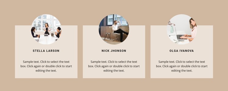 People from our team CSS Template