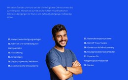 Nach Punkten Über Den Prozess CSS-Vorlage