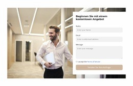 Kontaktieren Sie Uns Über Das Formular - HTML5-Vorlage