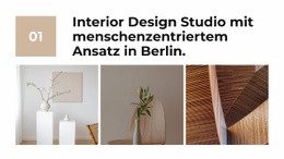 Interieur In Warmem Ton - Persönliche Website-Vorlage