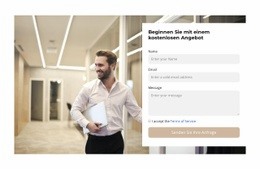 Kostenlose Online-Vorlage Für Kontaktieren Sie Uns Über Das Formular