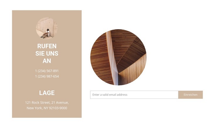 Daten des Innenstudios Website Builder-Vorlagen