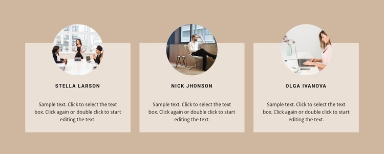 People from our team Elementor Template Alternative