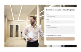 Diseño Del Sitio Web Para Contacta Con Nosotros A Través Del Formulario