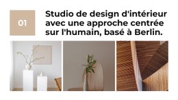 Intérieur Aux Tons Chauds Modèle HTML CSS Réactif