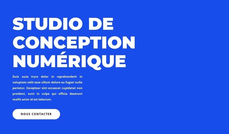 Approche moderne Modèle HTML5