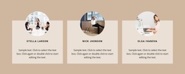 People From Our Team - Free HTML5 Template