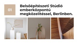 Belső Meleg Tónusú Sablon HTML CSS Reszponzív