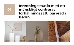 Interiör I Varm Ton - HTML-Webbplatsmall