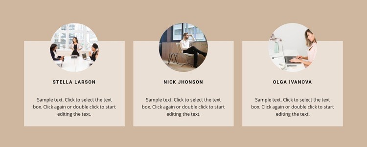 People from our team Webflow Template Alternative