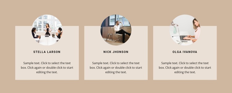 People from our team eCommerce Template