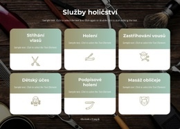 Služby Stříhání Vlasů, Vousů A Holení – Rozvržení Webových Stránek HTML