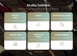 Služby Stříhání Vlasů, Vousů A Holení – Bezplatný Motiv WordPress