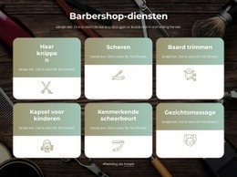 Kap-, Baard- En Scheerservice - Eenvoudig Sjabloon Van Één Pagina