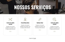 Escultura De Barba E Tratamentos Faciais - Download De Modelo HTML