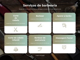 Serviços De Corte De Cabelo, Barba E Barba - Tema WordPress Gratuito