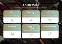 Klippning, Skägg Och Rakning - HTML-Webbplatslayout