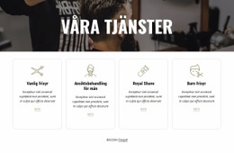 Skäggskulptur Och Ansiktsbehandlingar - HTML-Sidmall