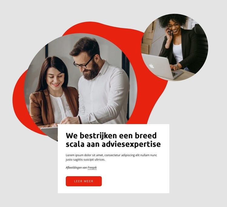 Wij genereren competitief succes Website Builder-sjablonen