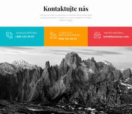 Barevné Kontaktujte Nás Bezplatná Šablona Webu CSS