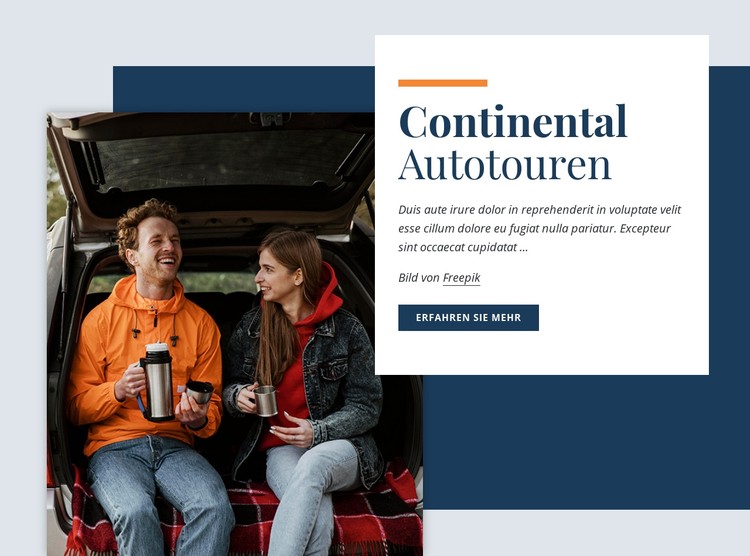 Kontinentale Autotouren CSS-Vorlage
