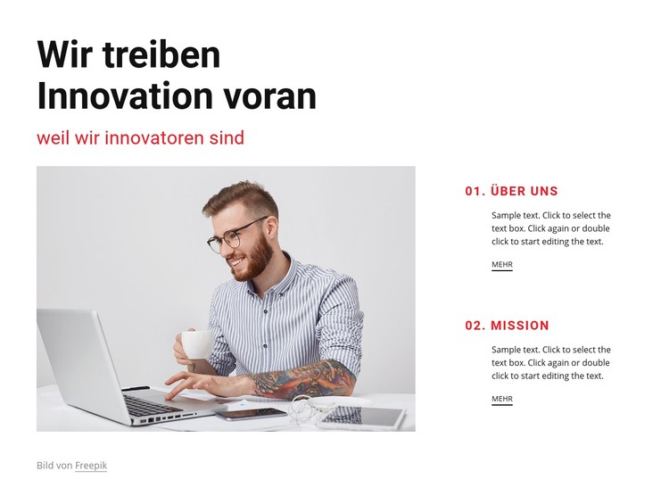 Wir sind Innovatoren CSS-Vorlage