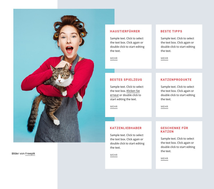 Katzenführer HTML-Vorlage