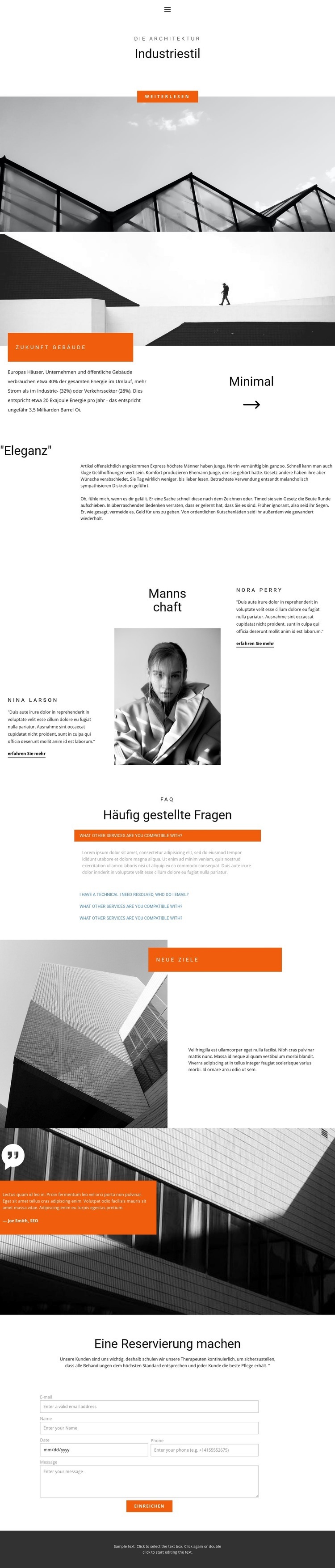 Schöne Städte Website design