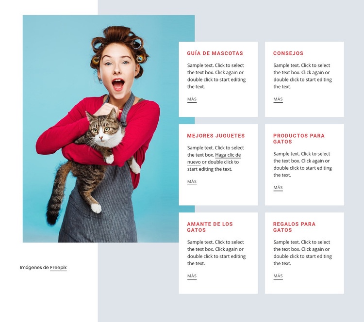 Guía de gatos Creador de sitios web HTML