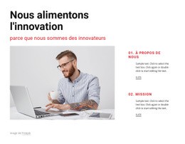 Nous Sommes Des Innovateurs – Modèle Premium