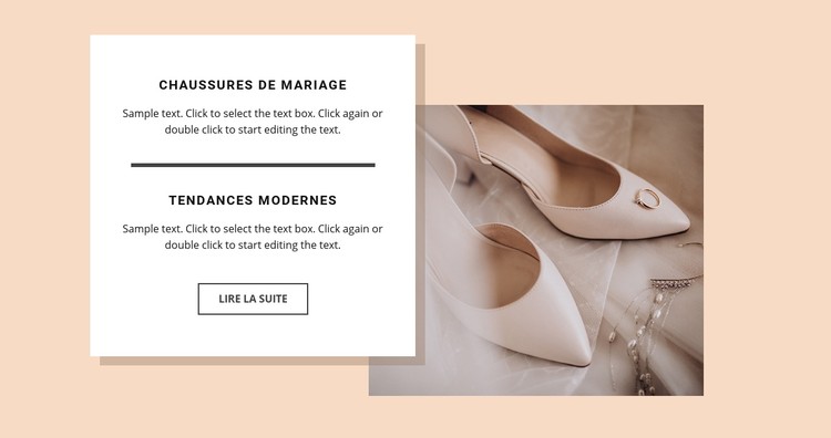 Chaussures de mariage Modèle CSS