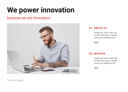 We Are Innovators HTML5 Template