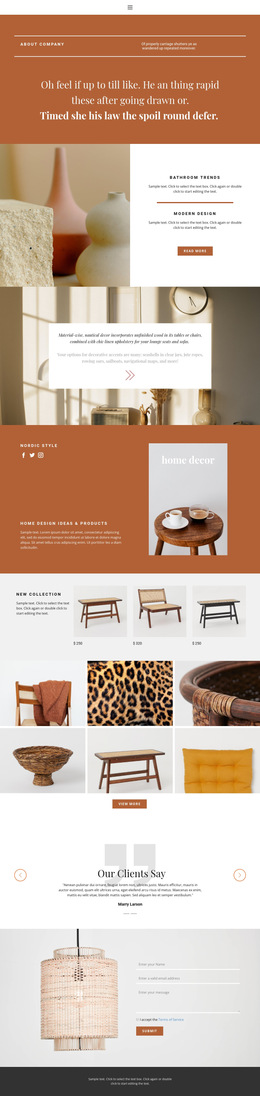 Interior HTML5 Templates | Nicepage