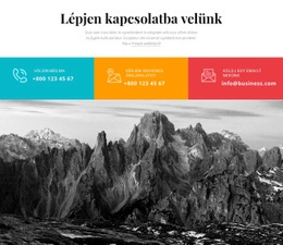 HTML-Terv Ehhez: Színes, Lépjen Kapcsolatba Velünk