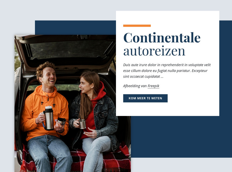 Continentale autotours HTML-sjabloon