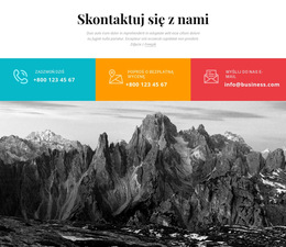 Kolorowe Skontaktuj Się Z Nami - Szablon Strony Docelowej