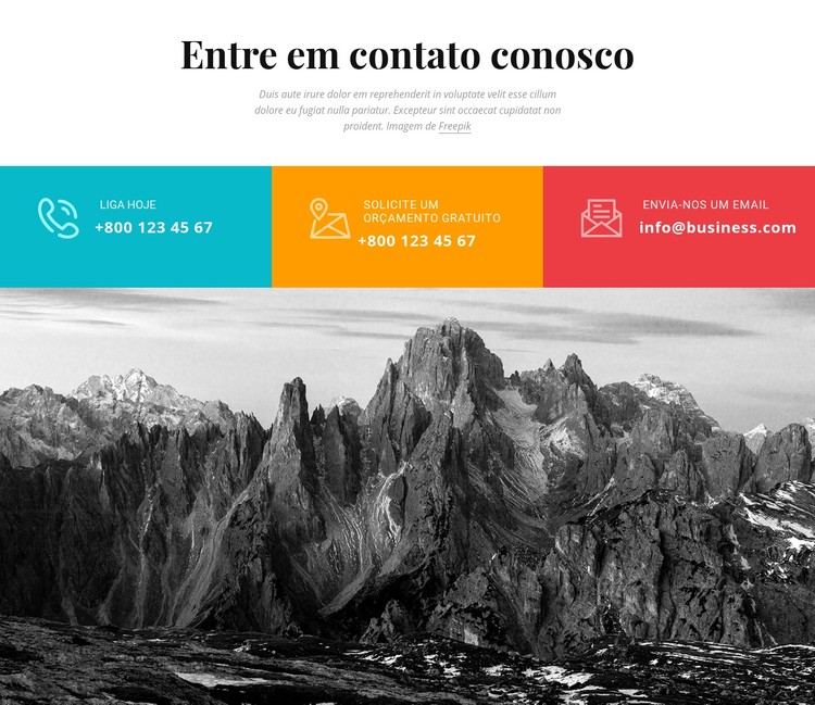 Coloridos nos contate Template CSS