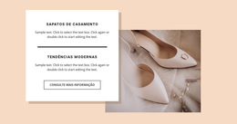 Sapatos De Casamento - Tema WordPress De Arrastar E Soltar