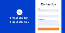 Contact Form In Split - Built-In Cms Functionality