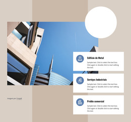 Site HTML Para Edifícios Industriais E Comerciais