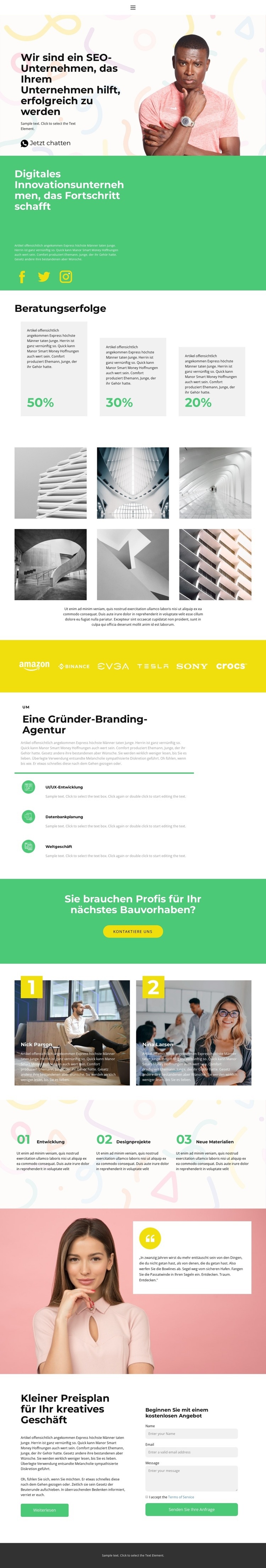 Sieg der Konkurrenten Website Builder-Vorlagen