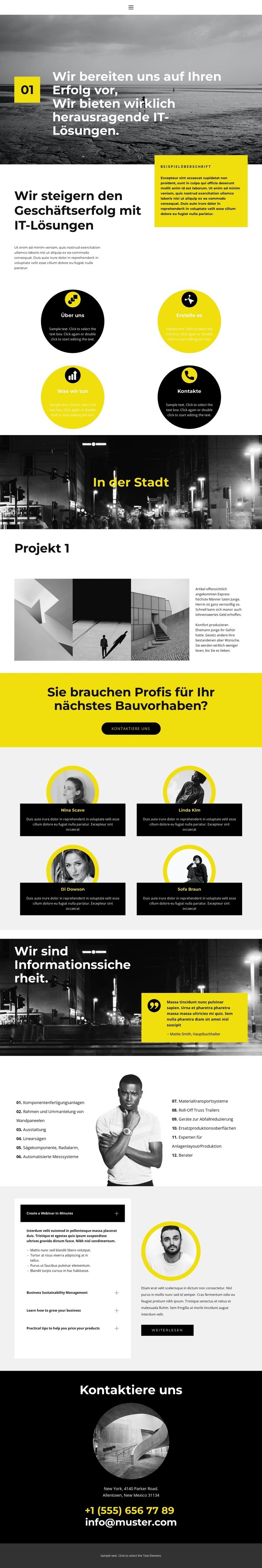 Greifen Sie zum Erfolg Website Builder-Vorlagen