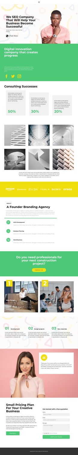 Founder HTML Templates