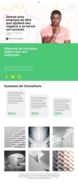 Modelo HTML5 Incrível Para Vitória Dos Concorrentes