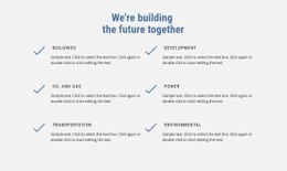 Responsive HTML5 For We Are Building The Future