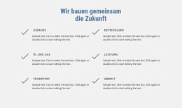 Wir Bauen Die Zukunft - Vorlagen Website-Design