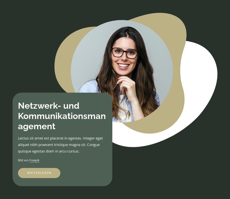 Kommunikationsmanagement Website-Modell