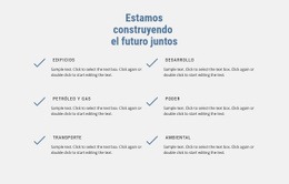 Estamos Construyendo El Futuro - Página De Destino Personalizada