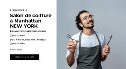 Superbe Conception Web Pour Salon De Coiffure À New York