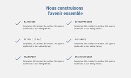 Nous Construisons Le Futur - Maquette De Site Web PSD